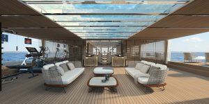 Sanlorenzo 62Steel beach club