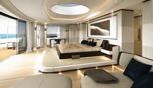 Sanlorenzo 62Steel owner's cabin