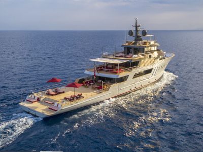Masquenada, refitting in record time for the 51-metre motor yacht