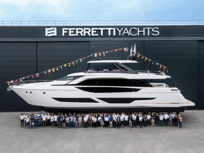 Ferretti Yachts 860, in acqua la prima unità