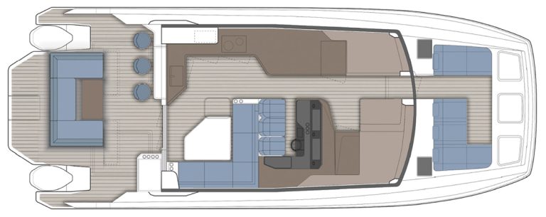 Aquila 46 Coupé, layout