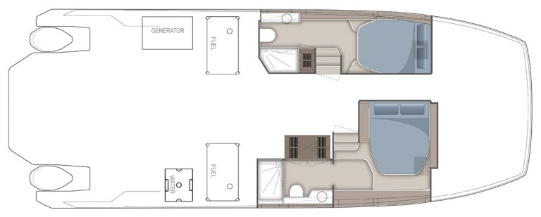 Aquila 46 Coupé, layout