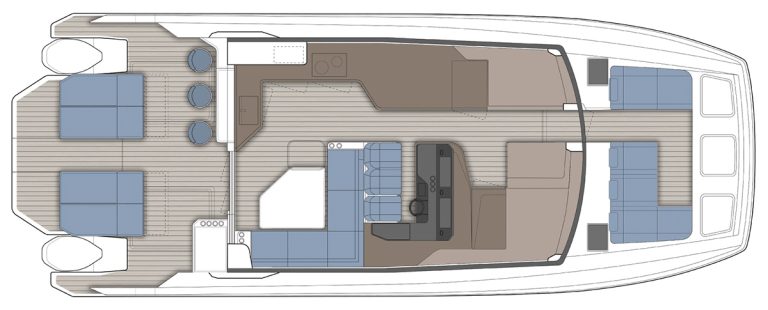 Aquila 46 Coupé, layout